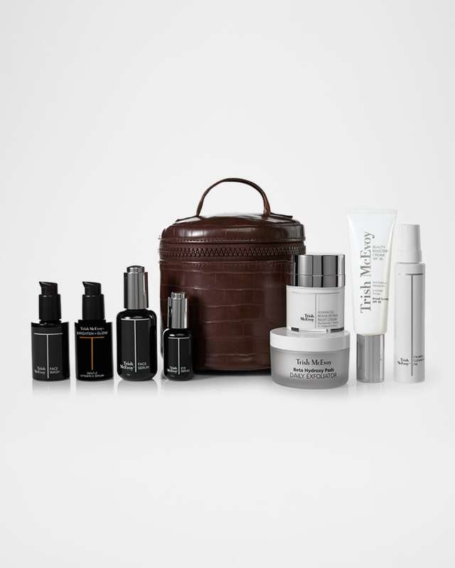 The Power of Skincare️ Protect & Repair Collection in Cocoa Croc Pouch